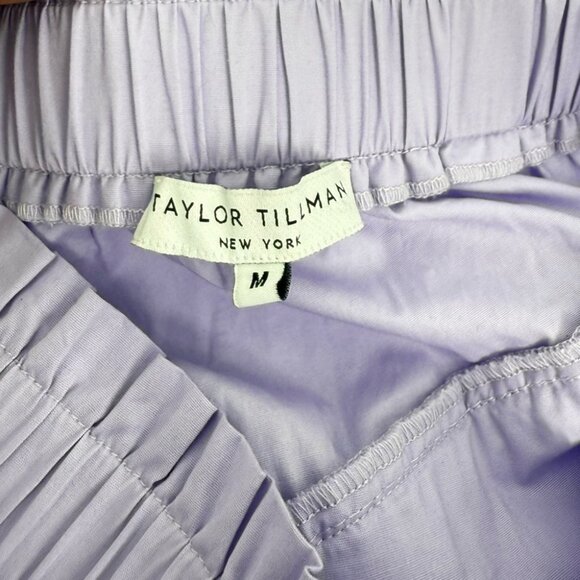 Taylor Tillman Purple Mini Skirt with Ruffled Tiers, M - Picture 3 of 5